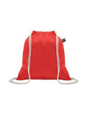 OSOLE DRAW COLOUR Sac à cordon Fairtrade 180gr Couleurs : rouge marquage laser ultra précis