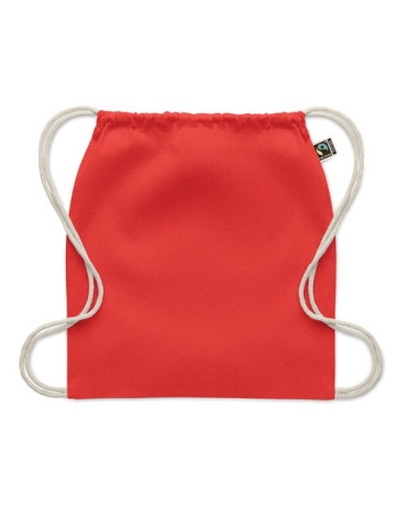 OSOLE DRAW COLOUR Sac à cordon Fairtrade 180gr Couleurs : rouge impression logo haute qualité