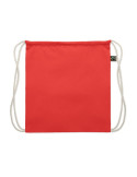 OSOLE DRAW COLOUR Sac à cordon Fairtrade 180gr Couleurs : rouge impression haute définition