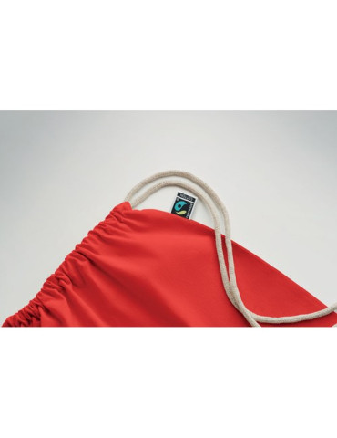 OSOLE DRAW COLOUR Sac à cordon Fairtrade 180gr Couleurs : rouge goodies publicitaire événementiel