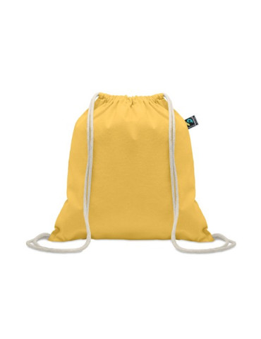 OSOLE DRAW COLOUR Sac à cordon Fairtrade 180gr Couleurs : jaune cadeau entreprise pas cher