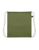 OSOLE DRAW COLOUR Sac à cordon Fairtrade 180gr Couleurs : vert foncé cadeau entreprise pas cher