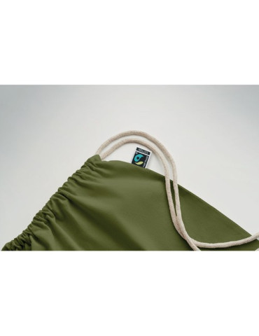 OSOLE DRAW COLOUR Sac à cordon Fairtrade 180gr Couleurs : vert foncé objet promo petit budget