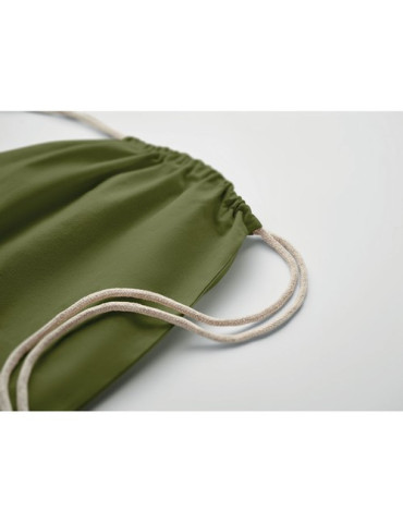 OSOLE DRAW COLOUR Sac à cordon Fairtrade 180gr Couleurs : vert foncé marquage couleur éclatante