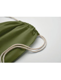 OSOLE DRAW COLOUR Sac à cordon Fairtrade 180gr Couleurs : vert foncé marquage couleur éclatante