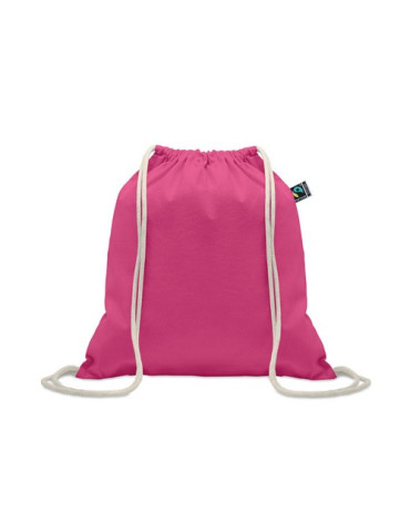 OSOLE DRAW COLOUR Sac à cordon Fairtrade 180gr Couleurs : fuchsia objet promotionnel éco-responsable