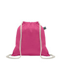 OSOLE DRAW COLOUR Sac à cordon Fairtrade 180gr Couleurs : fuchsia objet promotionnel éco-responsable