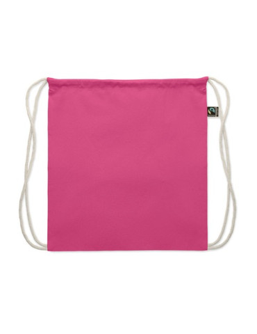 OSOLE DRAW COLOUR Sac à cordon Fairtrade 180gr Couleurs : fuchsia marquage laser ultra précis