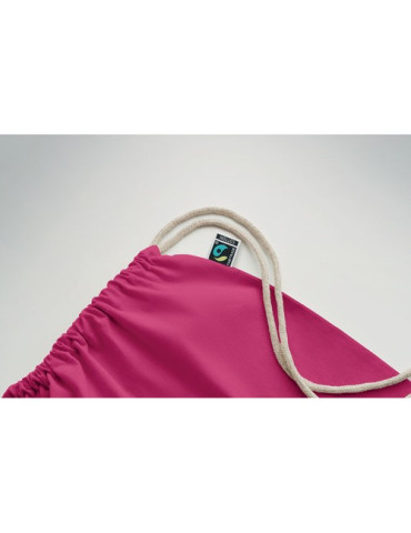 OSOLE DRAW COLOUR Sac à cordon Fairtrade 180gr Couleurs : fuchsia marquage couleur éclatante