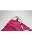 OSOLE DRAW COLOUR Sac à cordon Fairtrade 180gr Couleurs : fuchsia marquage couleur éclatante
