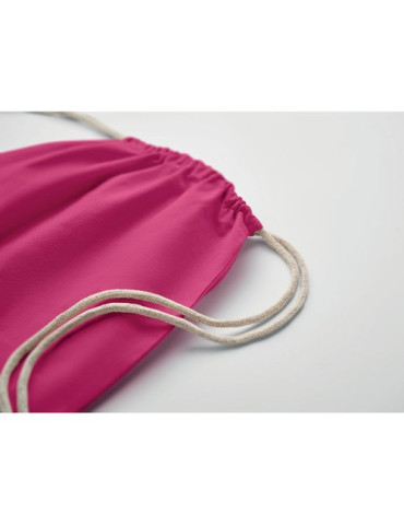 OSOLE DRAW COLOUR Sac à cordon Fairtrade 180gr Couleurs : fuchsia objet publicitaire robuste
