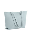CORDY G Grand sac shopping en velours Couleurs : bleu bébé personnalisable avec votre logo