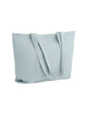 CORDY G Grand sac shopping en velours Couleurs : bleu bébé marquage laser ultra précis