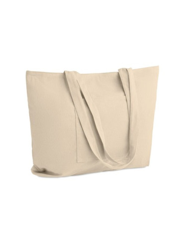CORDY G Grand sac shopping en velours Couleurs : beige cadeau entreprise pas cher