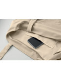 CORDY G Grand sac shopping en velours Couleurs : beige impression haute définition