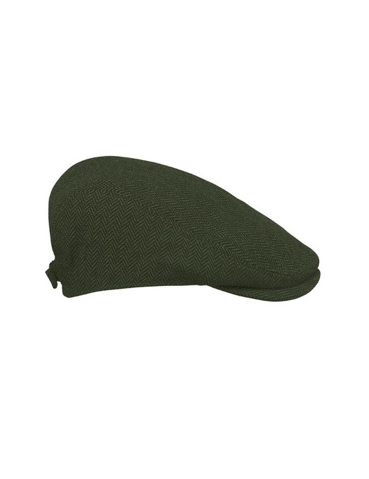 BLIND PEAK Casquette Newsboy 335 gr/m² Couleurs : vert foncé objet promotionnel éco-responsable