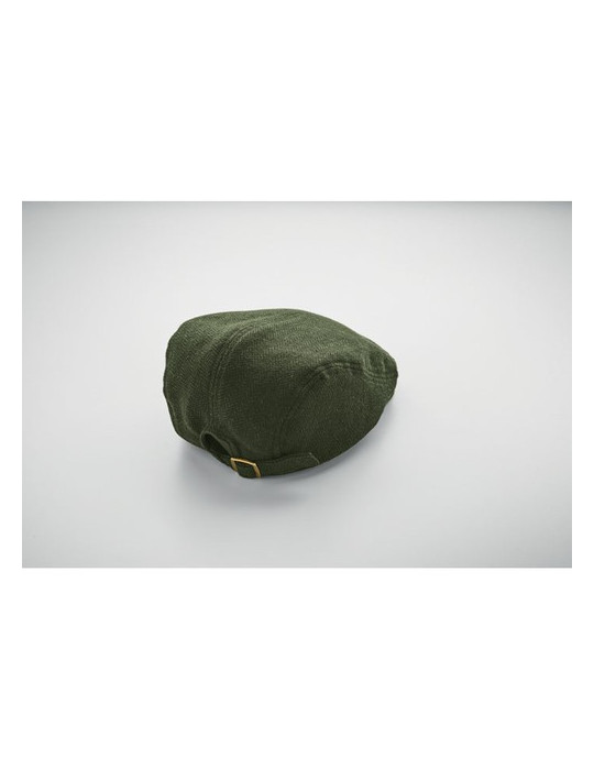 BLIND PEAK Casquette Newsboy 335 gr/m² Couleurs : vert foncé impression logo haute qualité