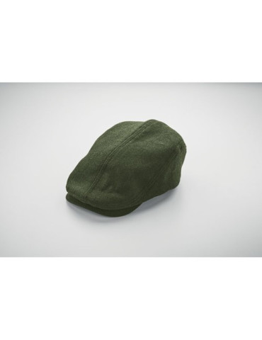 BLIND PEAK Casquette Newsboy 335 gr/m² Couleurs : vert foncé marquage couleur éclatante