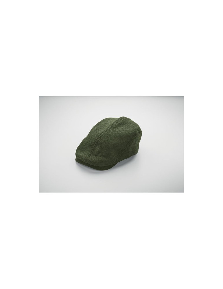 BLIND PEAK Casquette Newsboy 335 gr/m² Couleurs : vert foncé marquage couleur éclatante