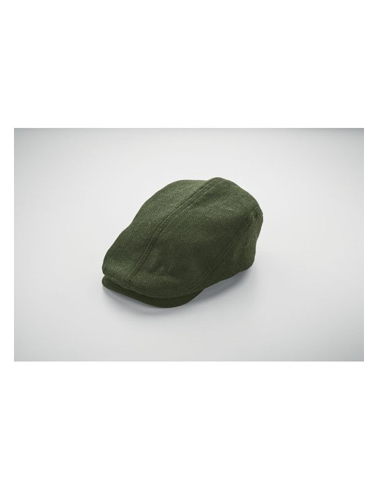 BLIND PEAK Casquette Newsboy 335 gr/m² Couleurs : vert foncé marquage couleur éclatante