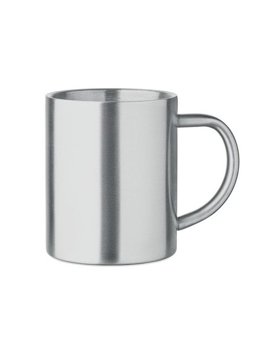 UTIL Mug en acier inox recyclé Couleurs : argenté mat