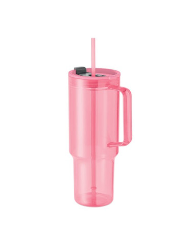 MUGORA Gobelet RPET 1200ml Couleurs : rose transparent 2