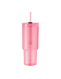 MUGORA Gobelet RPET 1200ml Couleurs : rose transparent impression haute définition