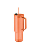 MUGORA Gobelet RPET 1200ml Couleurs : orange transparent marquage laser ultra précis