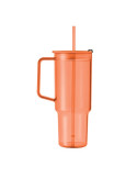 MUGORA Gobelet RPET 1200ml Couleurs : orange transparent objet publicitaire robuste