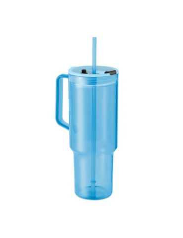 MUGORA Gobelet RPET 1200ml Couleurs : bleu clair transparent personnalisable avec votre logo