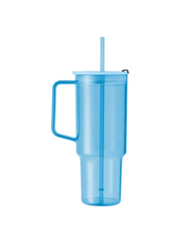 MUGORA Gobelet RPET 1200ml Couleurs : bleu clair transparent accessoire événementiel unique