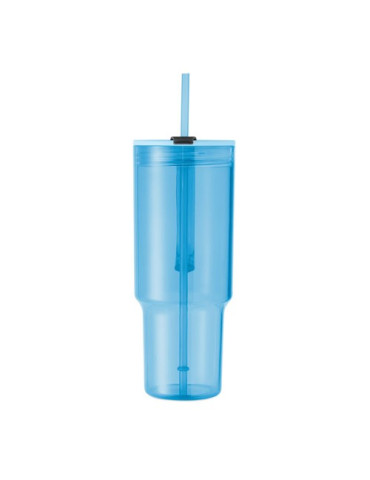 MUGORA Gobelet RPET 1200ml Couleurs : bleu clair transparent personnalisable avec votre logo
