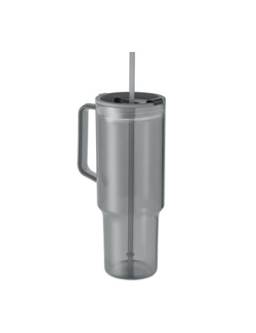 MUGORA Gobelet RPET 1200ml Couleurs : gris transparent impression haute définition