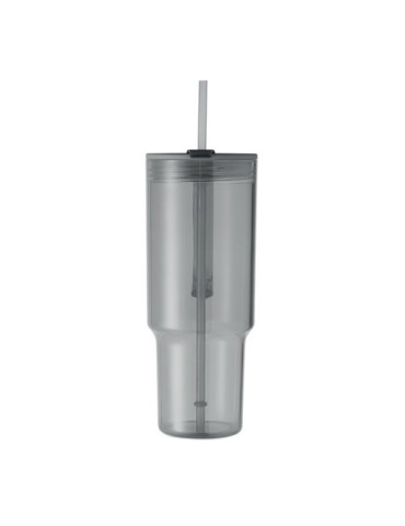 MUGORA Gobelet RPET 1200ml Couleurs : gris transparent goodies publicitaire durable