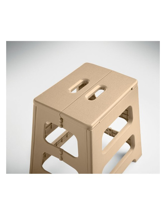 JAK Tabouret portable et pliable Couleurs : beige accessoire événementiel unique