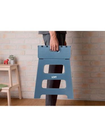 JAK Tabouret portable et pliable Couleurs : bleu pétrole personnalisation rapide en France