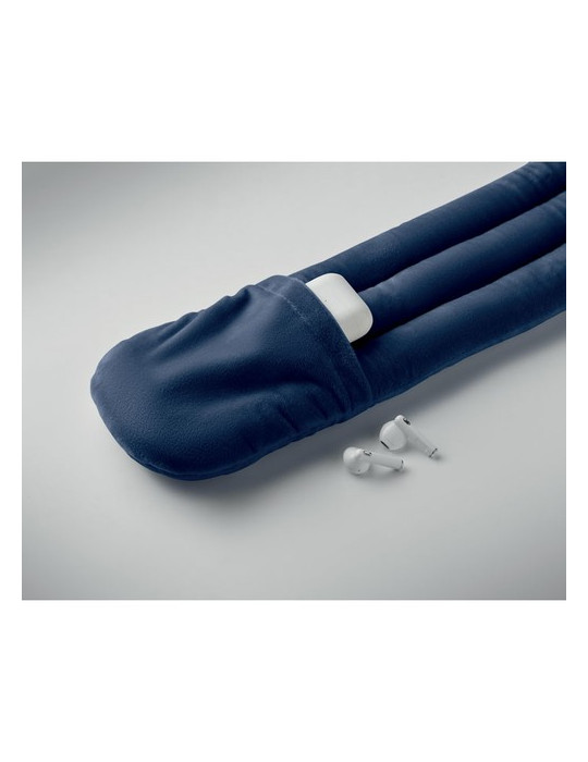 WRAP IT Coussin de voyage fléxible Couleurs : bleu marine cadeau client original