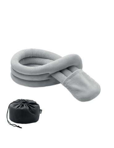 WRAP IT Coussin de voyage fléxible Couleurs : gris personnalisable avec votre logo