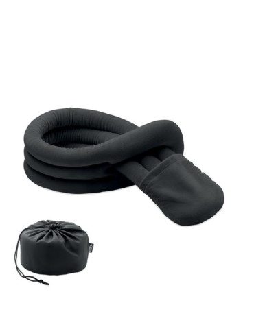 WRAP IT Coussin de voyage fléxible Couleurs : noir cadeau entreprise pas cher