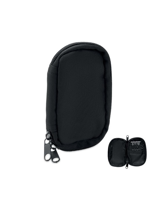 ROVER Trousse à clés en 300D RPET Couleurs : noir