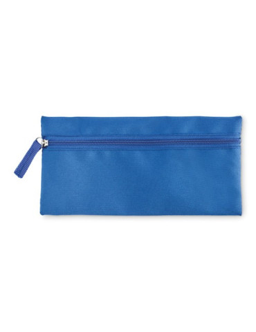 STUDY Trousse à crayons avec zip Couleurs : bleu royal marquage laser ultra précis