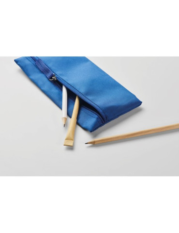 STUDY Trousse à crayons avec zip Couleurs : bleu royal personnalisation rapide en France