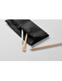 STUDY Trousse à crayons avec zip Couleurs : noir goodies entreprise design