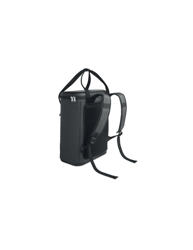 COLDI Sac à dos isotherme 600D RPET Couleurs : pierre personnalisable avec votre logo