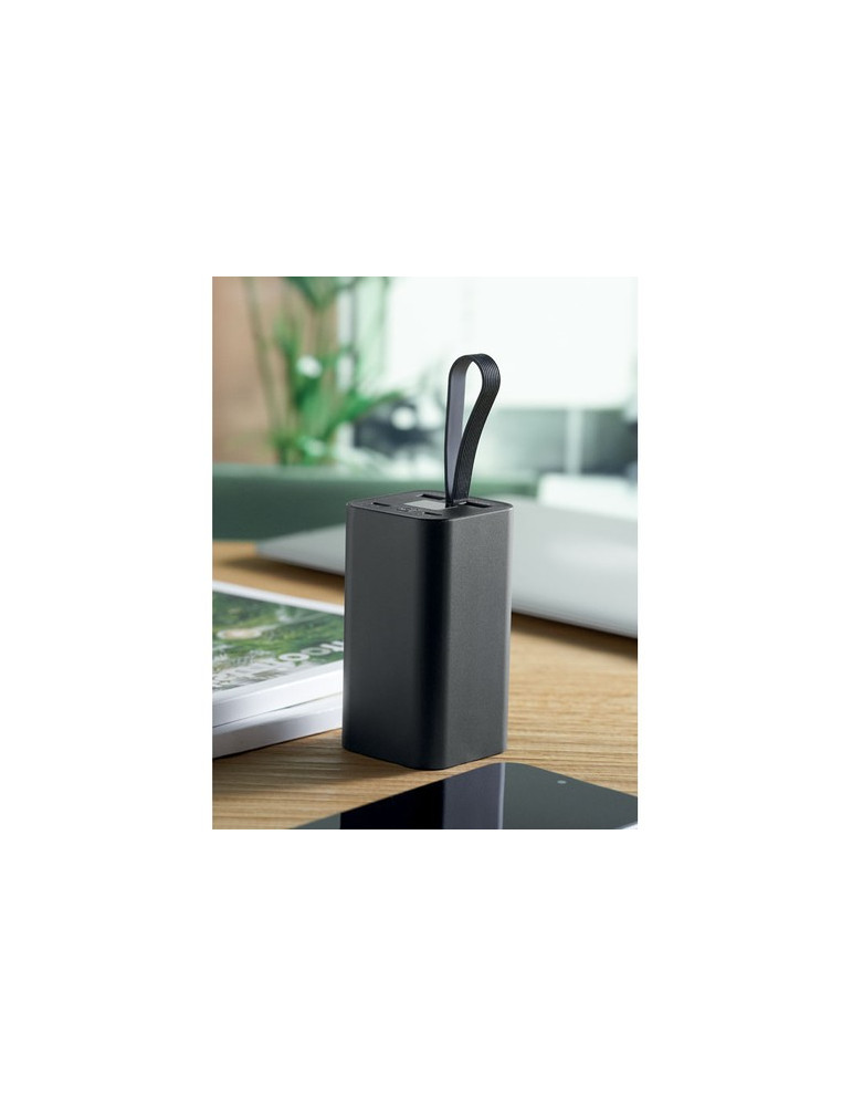 VOIMA Powerbank 20.000 mAh Couleurs : noir marquage laser ultra précis