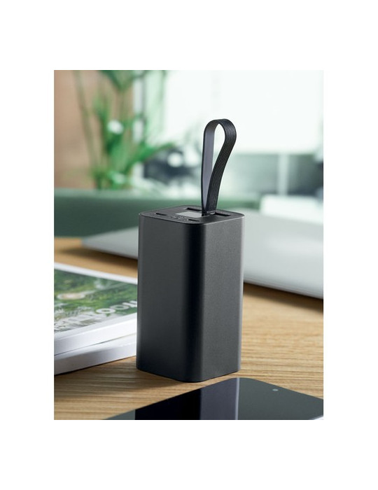 VOIMA Powerbank 20.000 mAh Couleurs : noir marquage laser ultra précis