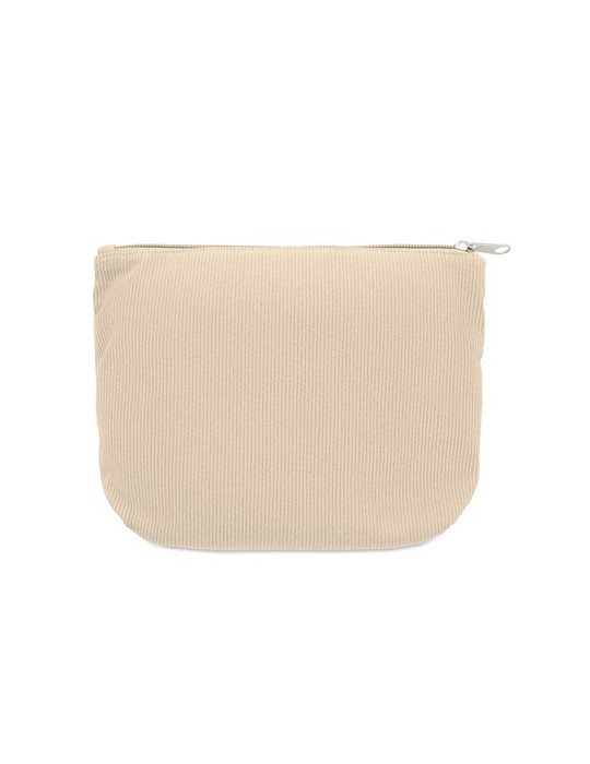 CORDY T Trousse en velours côtelé Couleurs : beige cadeau collaborateur premium