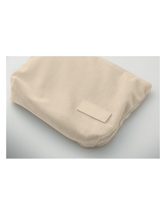 CORDY T Trousse en velours côtelé Couleurs : beige cadeau client original