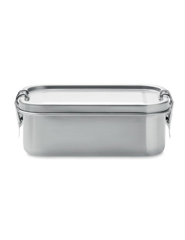 GOBUDDY Boîte à lunch 750mL Couleurs : argenté mat cadeau entreprise pas cher