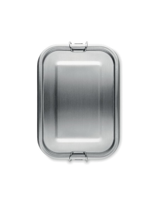 GOBUDDY Boîte à lunch 750mL Couleurs : argenté mat impression haute définition